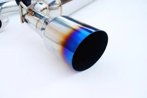 Invidia 88-91 Civic EF9 3DR 60mm (101mm tip) Titanium Tip Cat-back Exhaust - Back View