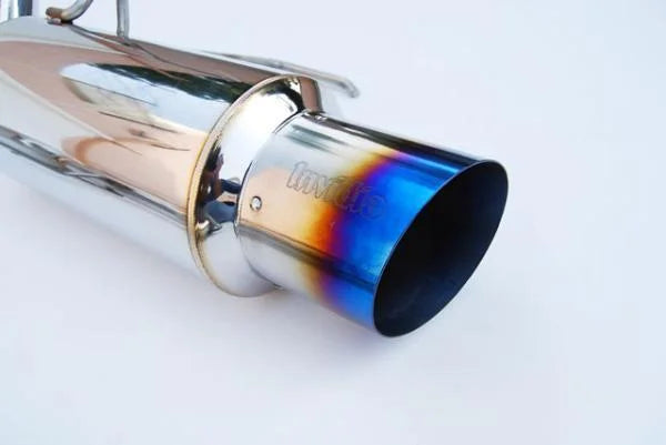 Invidia 92-99 Honda Civic EX/SI Models Only Coupe 60mm (101mm tip) Titanium Tip Cat-Back Exhaust - Side View