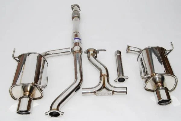 Invidia Dual Q300 Cat-back Exhaust fits 2010-2012 Subaru Legacy 2.5GT - Back View