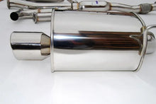 Load image into Gallery viewer, Invidia Dual Q300 Cat-back Exhaust fits 2010-2012 Subaru Legacy 2.5GT - Installation View