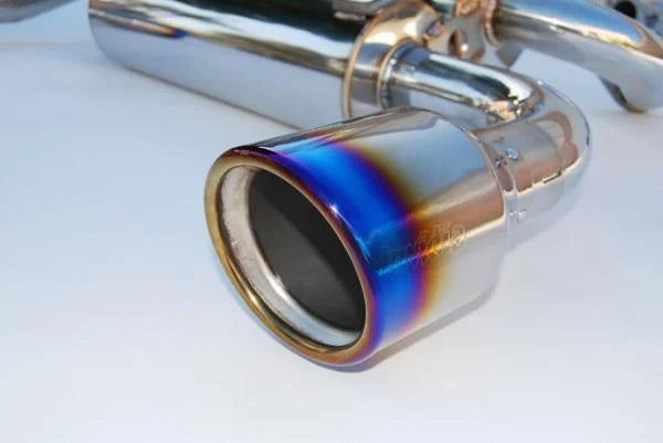 Invidia Gemini Rolled Titanium Tip Cat-back Exhaust fits 2008-2013 INFINITI G37 - Installation View