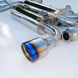 Load image into Gallery viewer, Invidia Gemini Rolled Titanium Tip Cat-back Exhaust fits 2009-2016 Nissan 370Z - Back View
