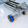 Load image into Gallery viewer, Invidia 03-08 Infiniti G35 Coupe Gemini Rolled Titanium Tip Cat-back Exhaust - Back View
