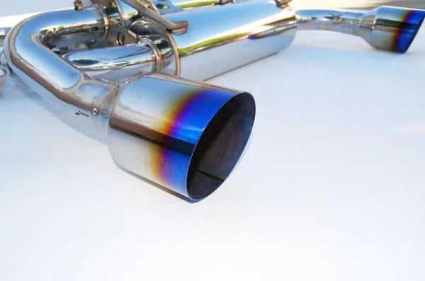 Invidia Gemini Single Layer Titanium Tip Cat-back Exhaust fits 2008-2013 INFINITI G37 - Installation View