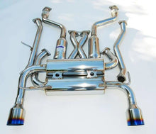 Load image into Gallery viewer, Invidia Gemini Single Layer Titanium Tip Cat-back Exhaust fits 2009-2016 Nissan 370Z - Back View