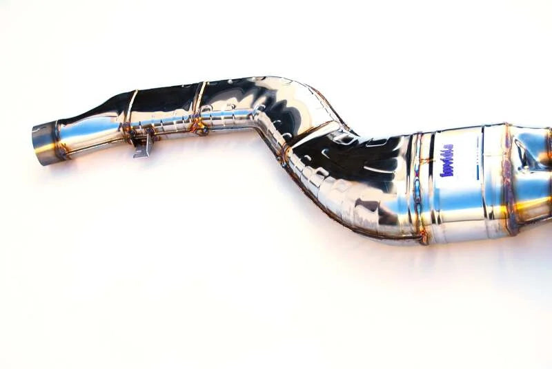 Invidia Gemini w/Valve Rolled Stainless Steel Catback fits 2020+ Toyota Supra (3.0) - Side View