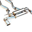 Load image into Gallery viewer, Invidia Gemini w/Valve Rolled Stainless Steel Catback fits 2020+ Toyota Supra (3.0) - Installation View