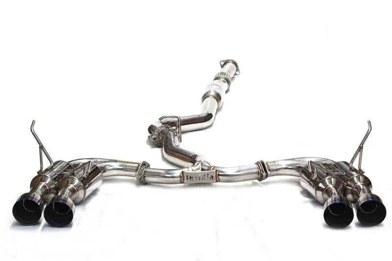Invidia Gemini/R400 Single Layer Quad Titanium Tip Cat-Back Exhaust fits 2015-2020 Subaru WRX / WRX STI