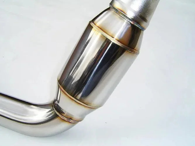 Invidia 05+ MT LGT / 08+ WRX/STi Polished Divorced Waste Gate Downpipe - Side View
