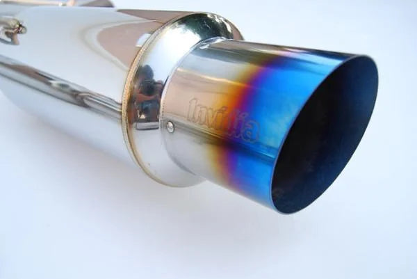 Invidia N1 Titanium Tip Cat-back Exhaust fits 2000-2005 Mitsubishi Eclipse - Side View