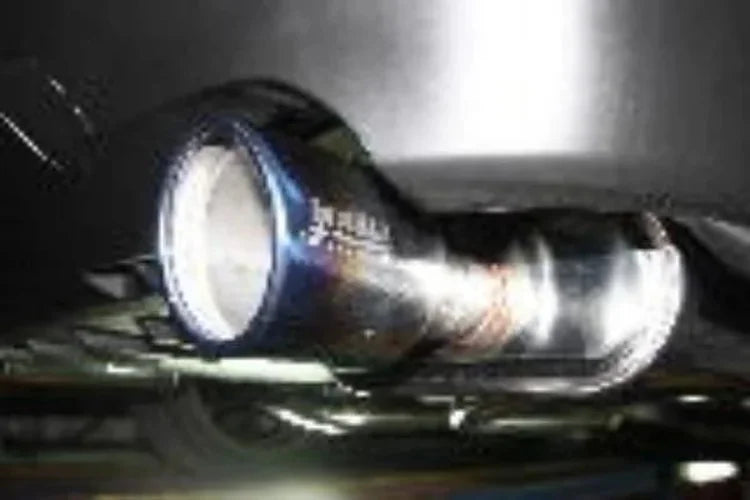 Invidia Q300 w/ Rolled Titanium Tips Axle-Back Exhaust fits 2014-2016 Lexus IS250 / IS350 - Detail View
