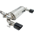 Load image into Gallery viewer, Invidia Q300 w/Valve Rolled Black Tip Cat-Back Exhaust fits 2015-2018 Ford Focus RS - Main Product View