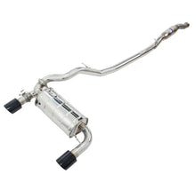 Load image into Gallery viewer, Invidia Q300 w/Valve Rolled Black Tip Cat-Back Exhaust fits 2015-2018 Ford Focus RS - Side View
