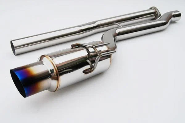 Invidia RACING Titanium Tip Cat-back Exhaust fits 2008 Mitsubishi Lancer / 2010-2015 Mitsubishi Lancer - Detail View