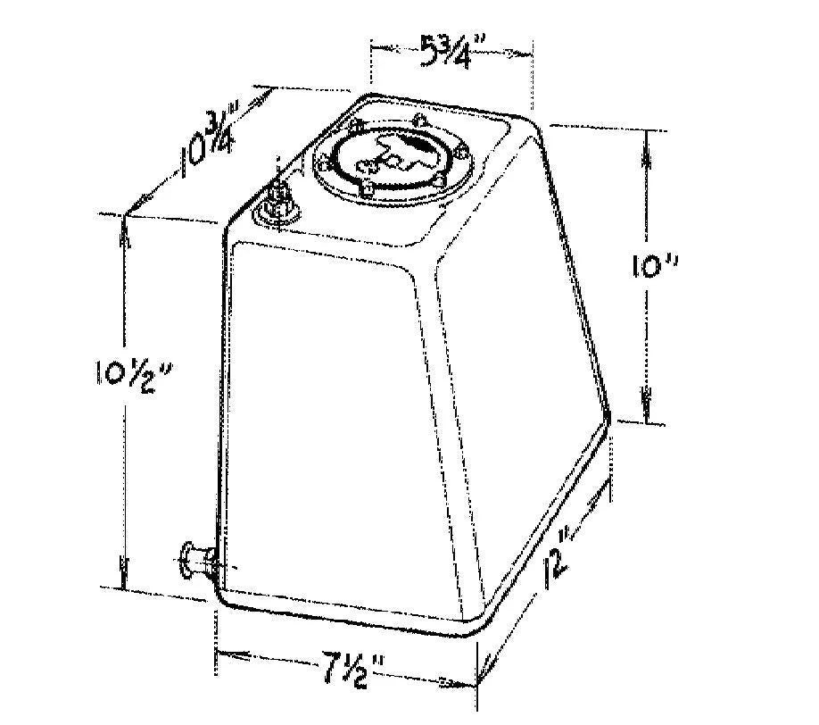 JAZ Products 3-Gallon Econo Rail Fuel Cell 290-103-01