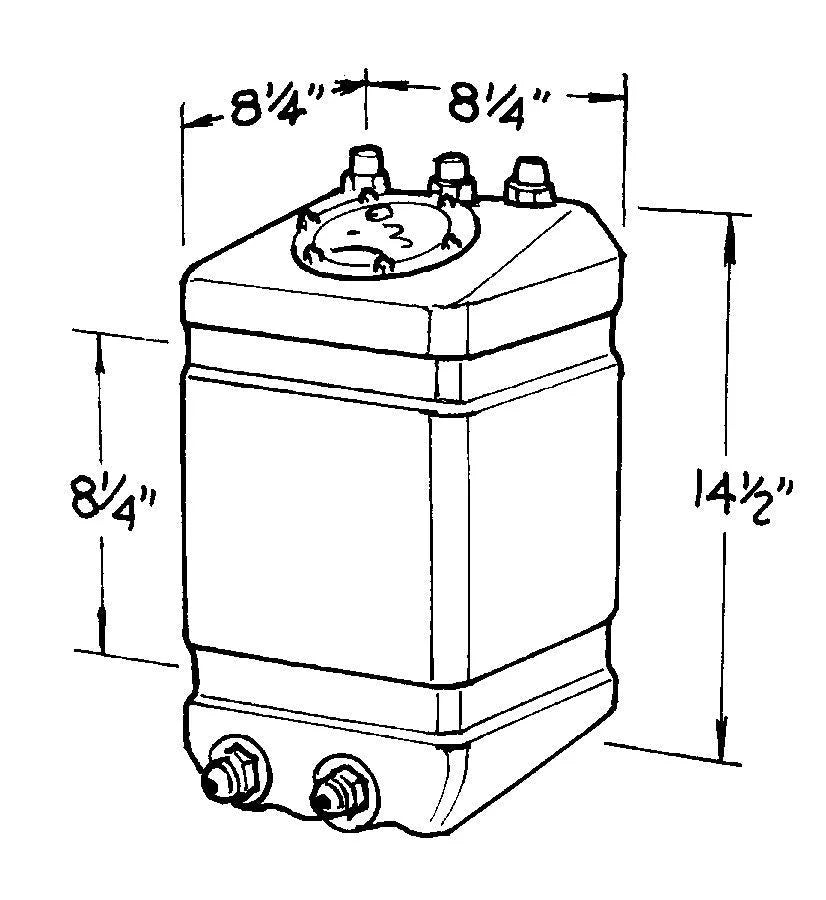 JAZ Products 3-Gallon Pro Drag Fuel Cell 220-003-01