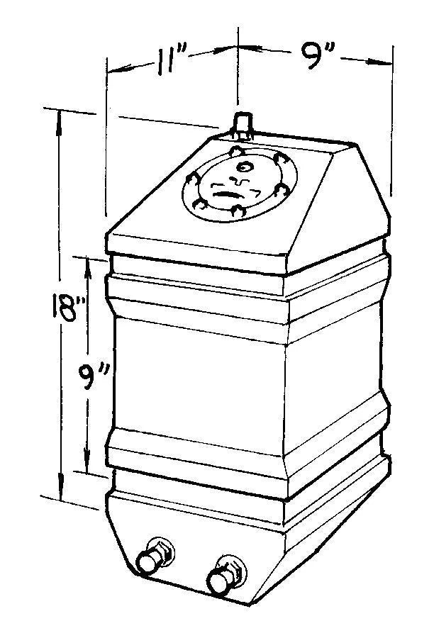 JAZ Products 5-Gallon Drag Race Cell 250-105-01