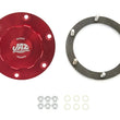 Load image into Gallery viewer, JAZ Products Billet Alm Threaded Cap Assembly 6-Bolt Red 391-725-06