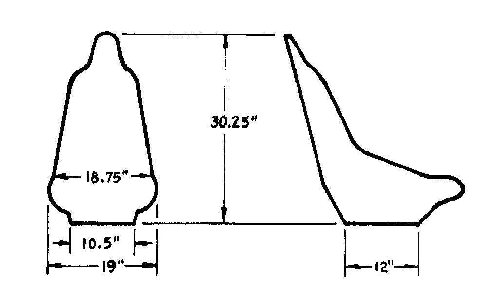 JAZ Products Mini Pro Stock Seat 100-110-01