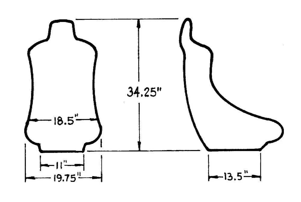 JAZ Products Turbo Pro Seat 100-150-01
