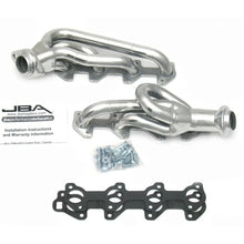 Load image into Gallery viewer, JBA 00-03 Dodge 4.7L PowerTech 1-1/2in Primary Silver Ctd Cat4Ward Header - Side View