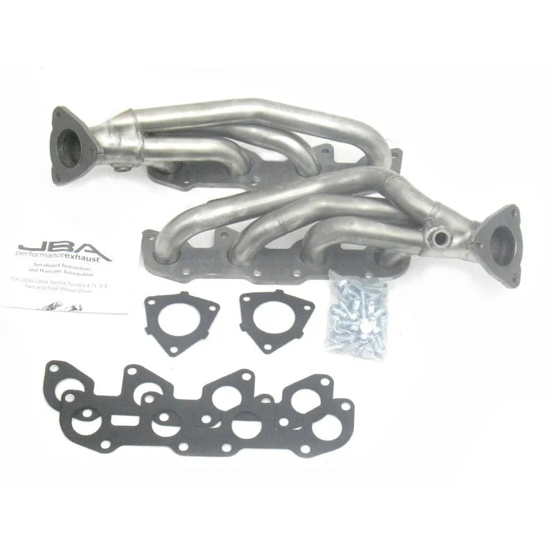 JBA 00-04 Toyota 4.7L V8 1-1/2in Primary Raw 409SS Cat4Ward Header - Side View