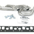Load image into Gallery viewer, JBA 00-06 Jeep 4.0L 1-1/2in Primary Silver Ctd Cat4Ward Header - Main Product View