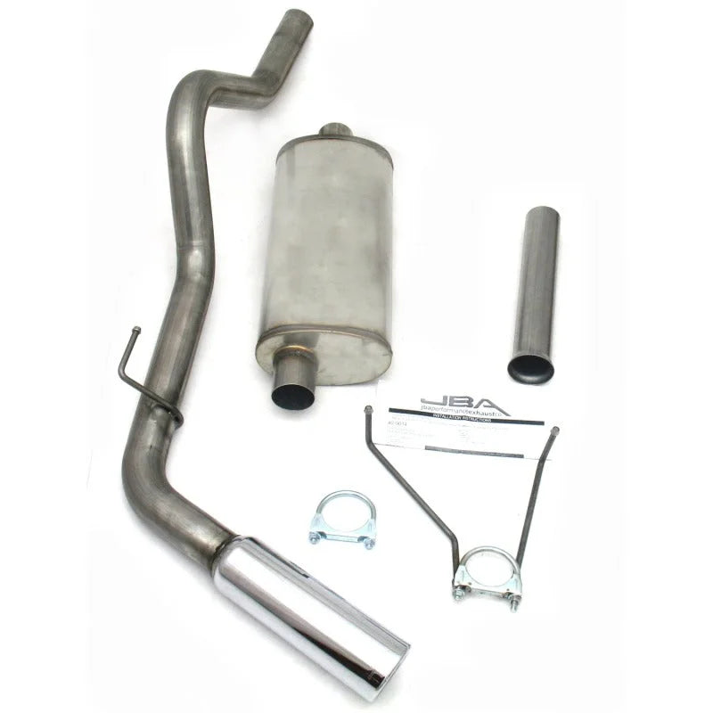 JBA 00-06 Toyota Tundra 4.7L 409SS Pass Side Single Exit Cat-Back Exhaust - Side View