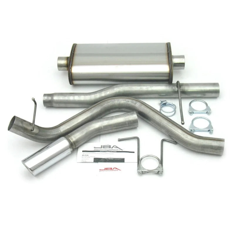 JBA 01-03 Ford F-150 Super Crew 4.6L/5.4L 409SS Pass Side Single Exit Cat-Back Exhaust - Main Product View
