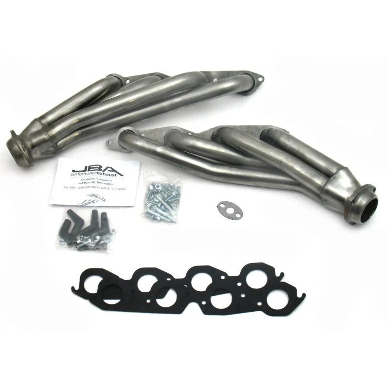 JBA 01-03 Gm Truck 8.1L BBC w/o EGR/A.I.R. 1-3/4in Primary Raw 409SS Cat4Ward Header - Main Product View