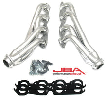 Load image into Gallery viewer, JBA 01-03 Gm Truck 8.1L BBC w/o EGR/A.I.R. 1-3/4in Primary Silver Ctd Cat4Ward Header - Side View