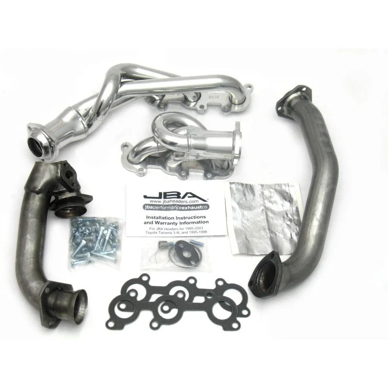 JBA 01-04 Toyota 3.4L V6 w/o EGR 1-1/2in Primary Silver Ctd Cat4Ward Header - Main Product View