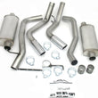 Load image into Gallery viewer, JBA 01-06 Chevrolet Silverado 2500/3500 HD 6.0/8.1L 409SS Pass Side Dual Exit Cat-Back Exhaust - Side View