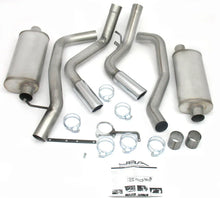 Load image into Gallery viewer, JBA 01-06 Chevrolet Silverado 2500/3500 HD 6.0/8.1L 409SS Pass Side Dual Exit Cat-Back Exhaust - Side View