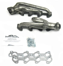 Load image into Gallery viewer, JBA 02-03 Dodge RAM 4.7L PowerTech 1-1/2in Primary Raw 409SS Cat4Ward Header - Side View