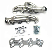 Load image into Gallery viewer, JBA 02-03 Dodge Ram 4.7L PowerTech 1-1/2in Primary Silver Ctd Cat4Ward Header - Side View