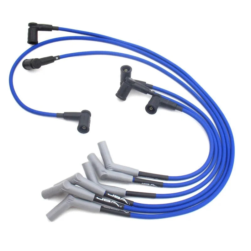 JBA 02-03 Ford Ranger 3.0L Ignition Wires - Blue - Side View