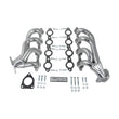 Load image into Gallery viewer, JBA 02-13 GM Truck 4.8L/5.3L LS Silver Ctd Cat4Ward Header - Side View