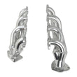 Load image into Gallery viewer, JBA 02-13 GM Truck 4.8L/5.3L LS Silver Ctd Cat4Ward Header - Back View