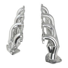 Load image into Gallery viewer, JBA 02-13 GM Truck 4.8L/5.3L LS Silver Ctd Cat4Ward Header - Back View
