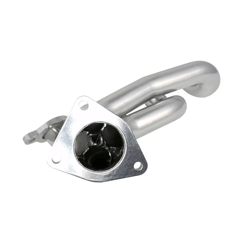 JBA 02-13 GM Truck 4.8L/5.3L LS Silver Ctd Cat4Ward Header - Installation View