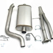 Load image into Gallery viewer, JBA 03-06 Hummer H2 6.0L 409SS Single Rear Exit Cat-Back Exhaust - Side View
