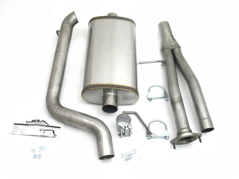 JBA 03-06 Hummer H2 6.0L 409SS Single Rear Exit Cat-Back Exhaust - Side View