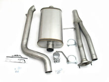 Load image into Gallery viewer, JBA 03-06 Hummer H2 6.0L 409SS Single Rear Exit Cat-Back Exhaust - Side View