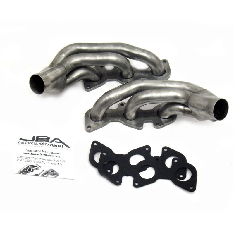 JBA 03-09 Toyota 4.0L V6 w/o A.I.R. 1-1/2in Primary Raw 409SS Cat4Ward Header - Side View