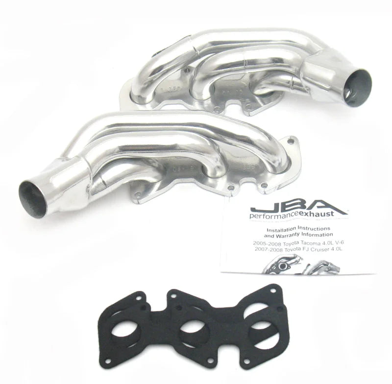 JBA 03-09 Toyota 4.0L V6 w/o A.I.R. 1-1/2in Primary Silver Ctd Cat4Ward Header - Main Product View