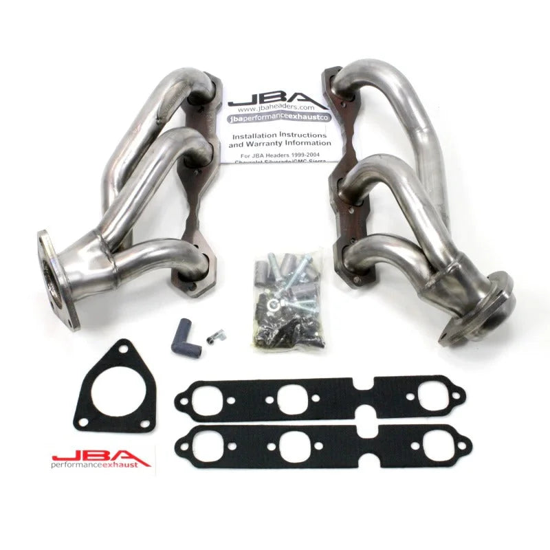 JBA 03-13 GM Truck 4.3L V6 1-1/2in Primary Raw 409SS Cat4Ward Header - Main Product View