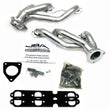 Load image into Gallery viewer, JBA 03-13 GM Truck 4.3L V6 1-1/2in Primary Silver Ctd Cat4Ward Header - Side View