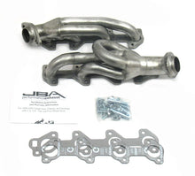 Load image into Gallery viewer, JBA 04-07 Dodge Dakota 4.7L PowerTech 1-1/2in Primary Raw 409SS Cat4Ward Header - Side View