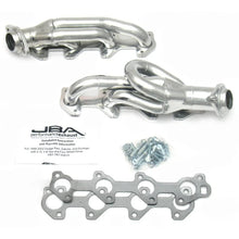 Load image into Gallery viewer, JBA 04-07 Doge Dakota 4.7L PowerTech 1-1/2in Primary Silver Ctd Cat4Ward Header - Side View